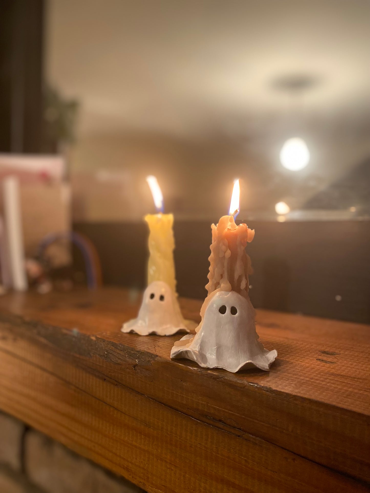 Ghost Candlesticks (set of two)